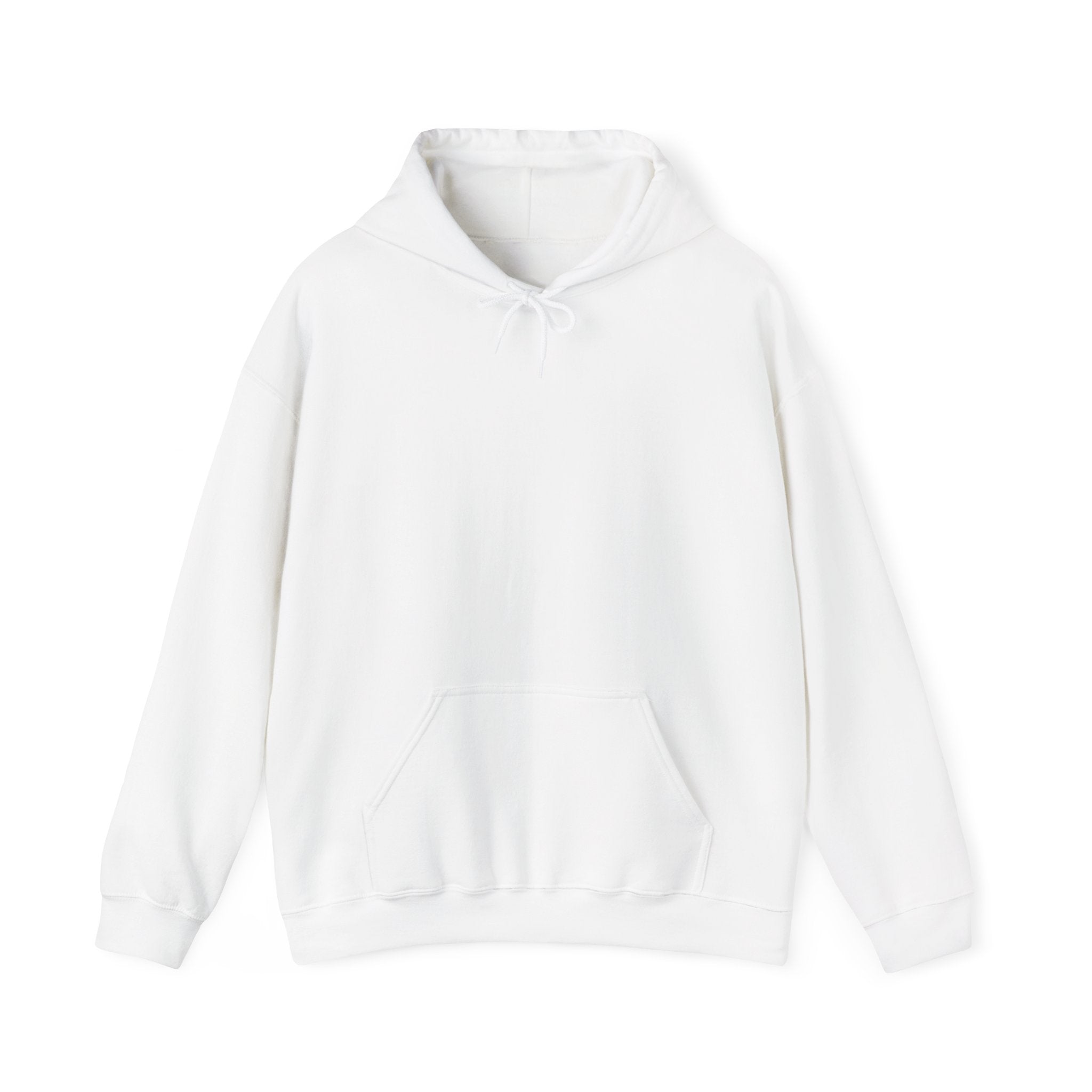 Classic White Hoodie — Minimal Blank Pullover for Custom Printing