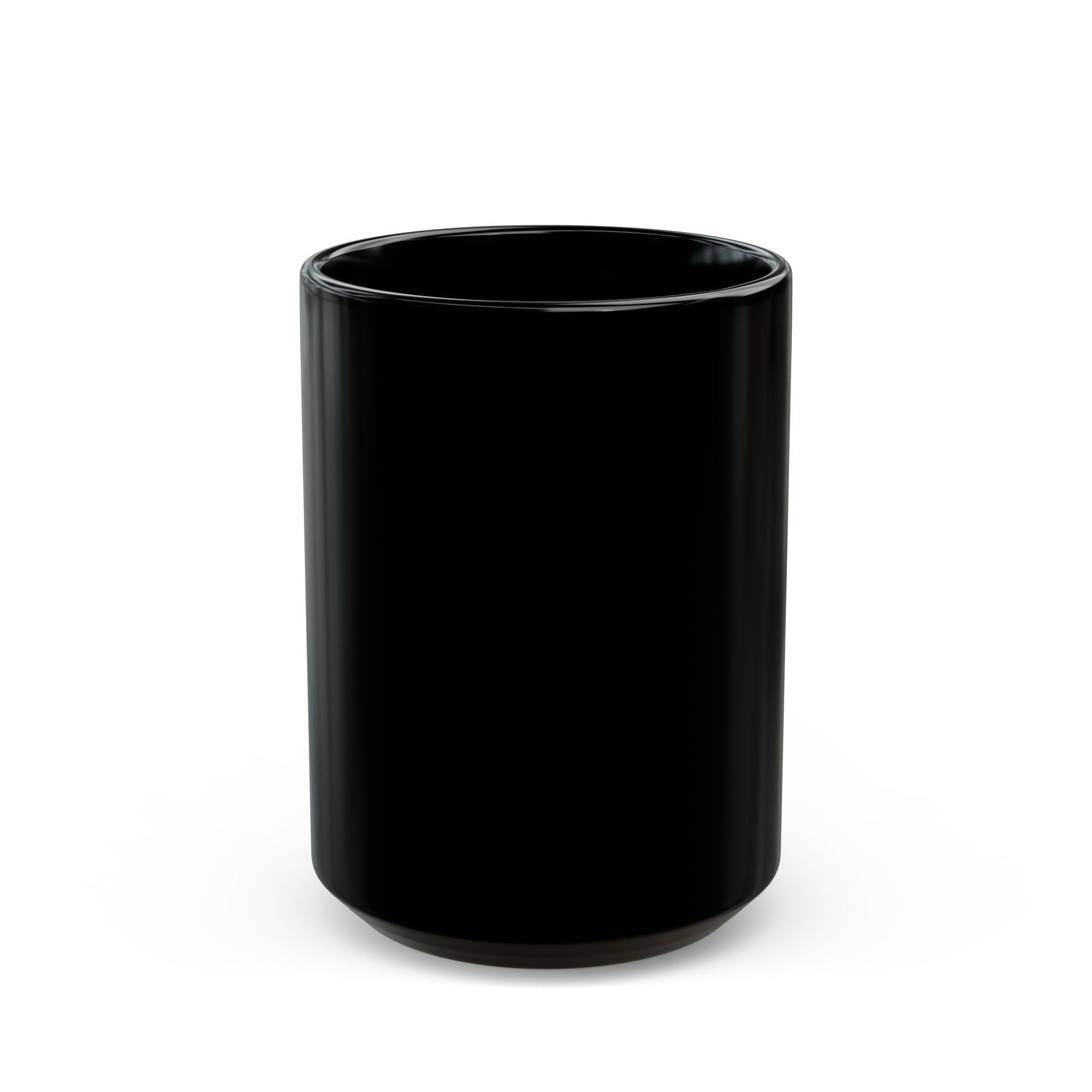 Black Mug — Classic Glossy Coffee Cup (11oz, 15oz)