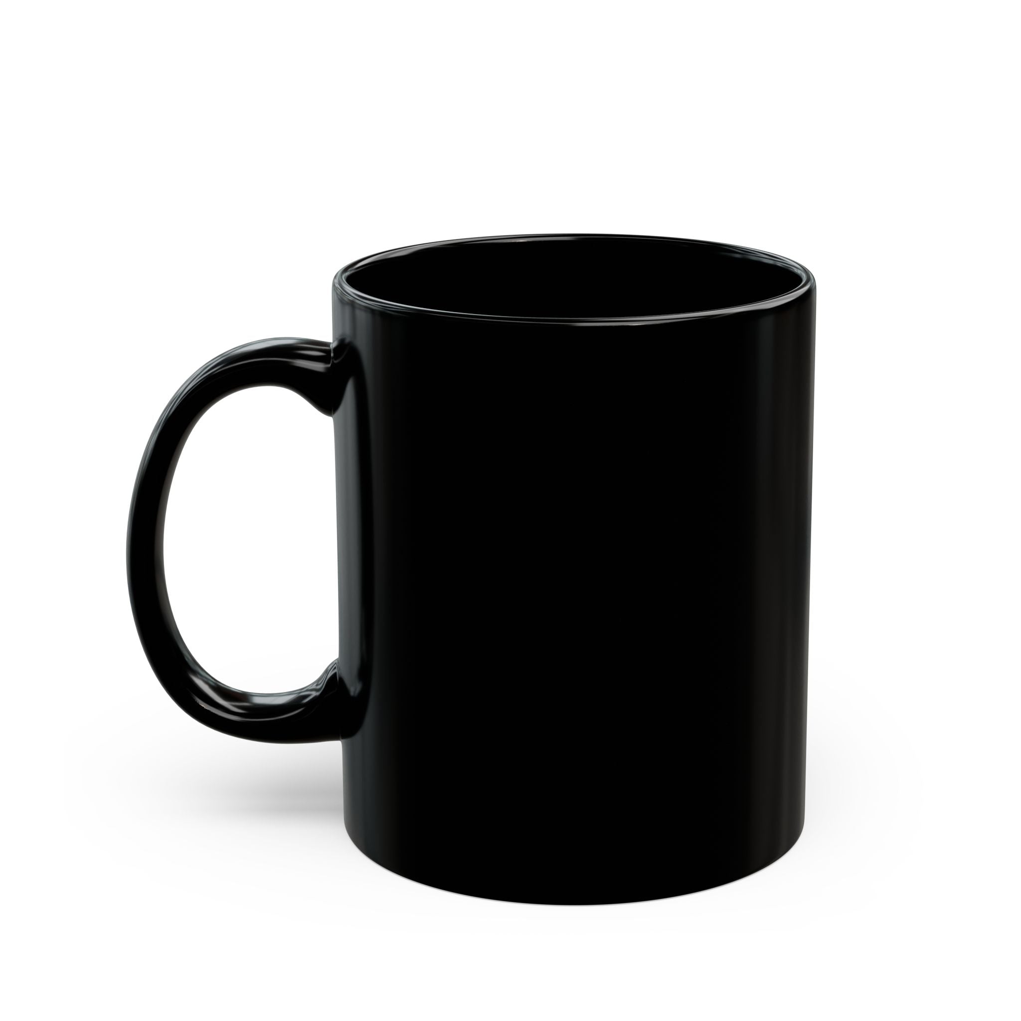 Black Mug — Classic Glossy Coffee Cup (11oz, 15oz)