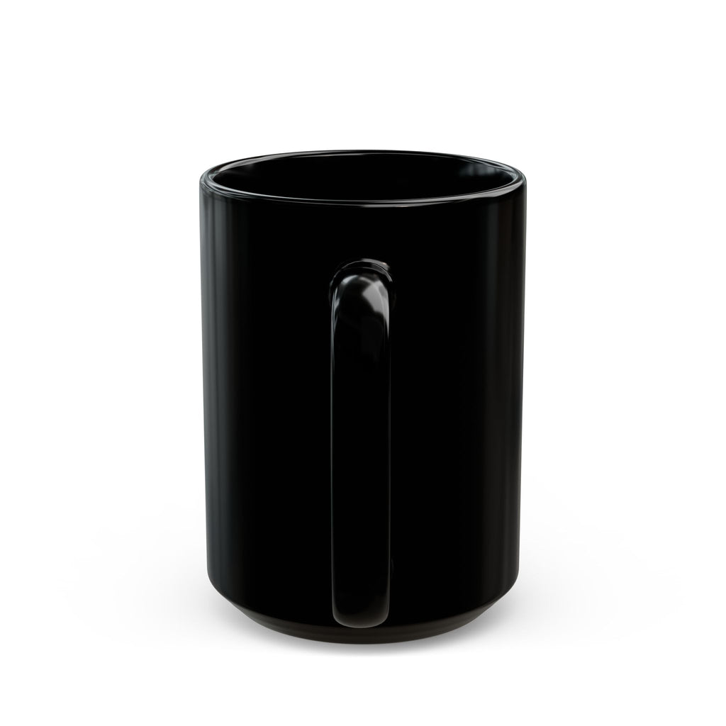 Black Ceramic Mug (11oz & 15oz) — Classic Gloss Coffee Cup