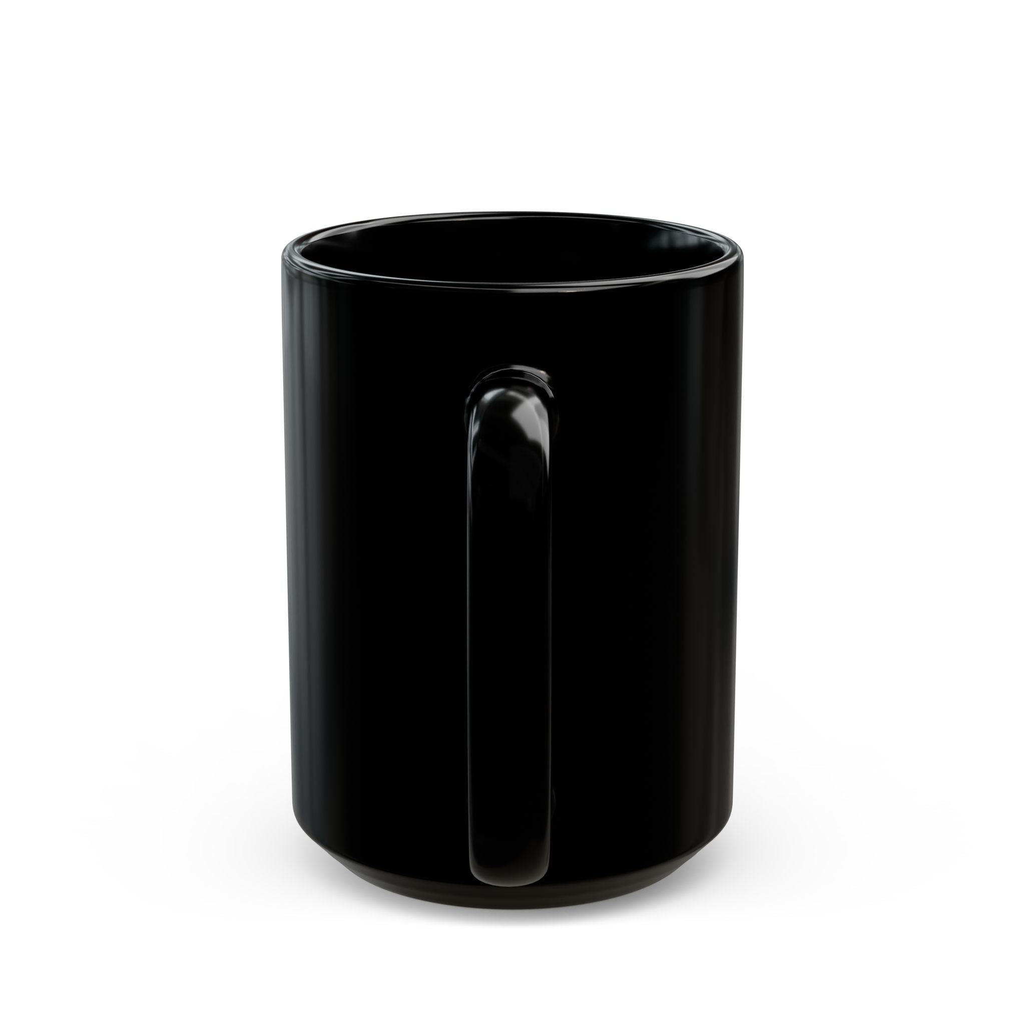 Black Ceramic Mug (11oz & 15oz) — Classic Gloss Coffee Cup