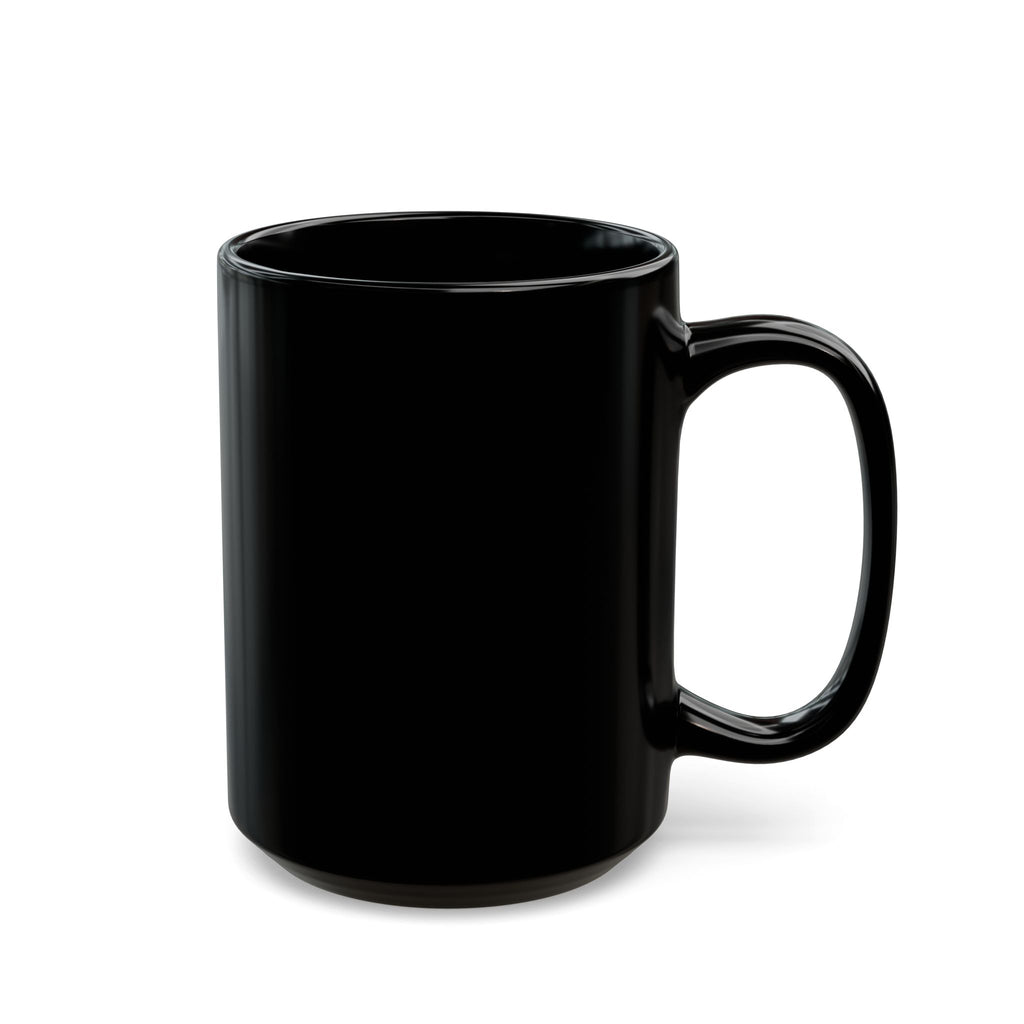Black Ceramic Mug (11oz & 15oz) — Classic Gloss Coffee Cup